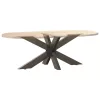  fekete, pók alakú dohányzóasztal láb 98x58x(42-43) cm acél
