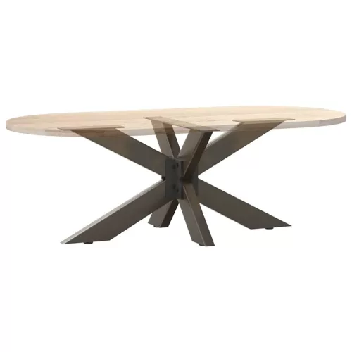  fekete, pók alakú dohányzóasztal láb 98x58x(42-43) cm acél