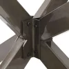 fekete, pók alakú dohányzóasztal láb 98x58x(42-43) cm acél