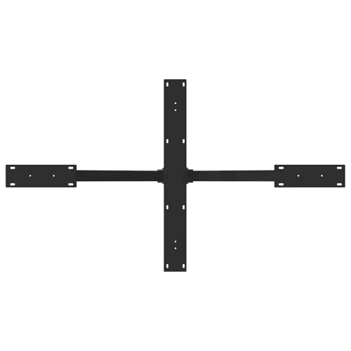  étkezőasztal pók alakú fekete acél láb 120x68x(72-73) cm