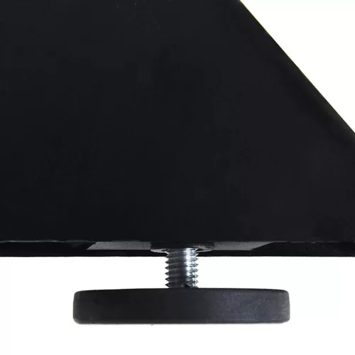  étkezőasztal pók alakú fekete acél láb 120x68x(72-73) cm