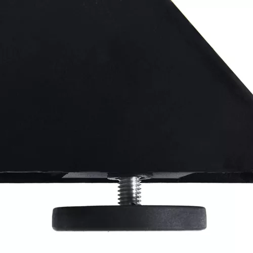  étkezőasztal pók alakú fekete acél láb 150x78x(72-73) cm
