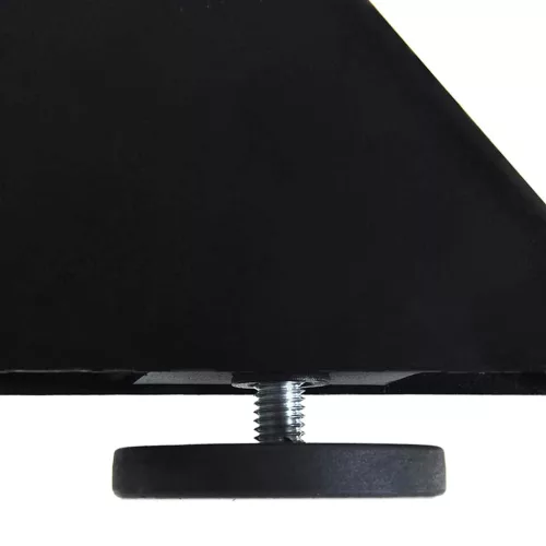  étkezőasztal pók alakú fekete acél láb 85x85x(72-73) cm