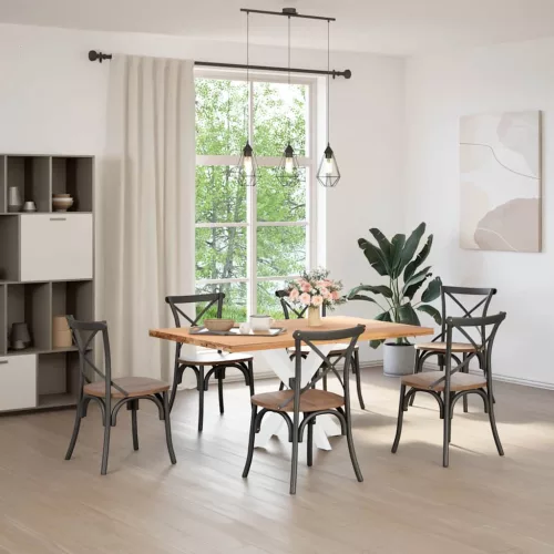  pók alakú étkezőasztal láb fehér 85x85x(72-73) cm acél