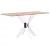  pók alakú étkezőasztal láb fehér 85x85x(72-73) cm acél