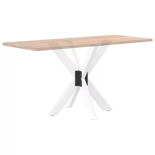  pók alakú étkezőasztal láb fehér 85x85x(72-73) cm acél