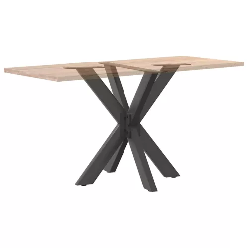  antracit színű, pók alakú étkezőasztal láb acélból 85x85x(72-73) cm