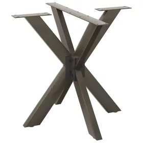    étkezőasztal pók alakú fekete acél láb 85x85x(72-73) cm