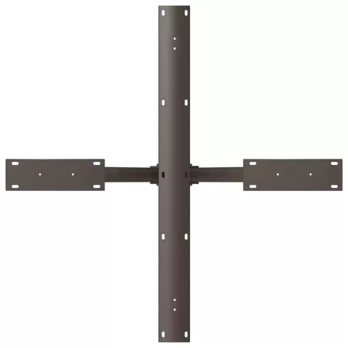  étkezőasztal pók alakú fekete acél láb 85x85x(72-73) cm