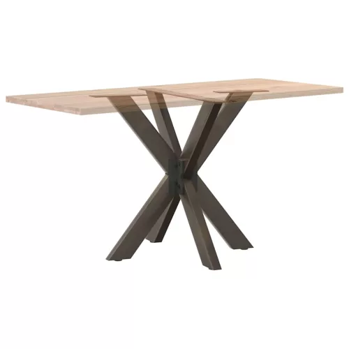  étkezőasztal pók alakú fekete acél láb 85x85x(72-73) cm