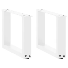    2 db U alakú fehér dohányzóasztal láb 30x(30-31) cm acél