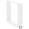  2 db U alakú fehér dohányzóasztal láb 30x(30-31) cm acél