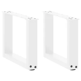    2 db U alakú dohányzóasztal láb fehér 40 x (30-31) cm acél