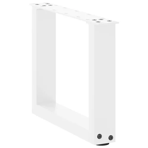  2 db U alakú dohányzóasztal láb fehér 40 x (30-31) cm acél