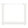  2 db U alakú dohányzóasztal láb fehér 40 x (30-31) cm acél