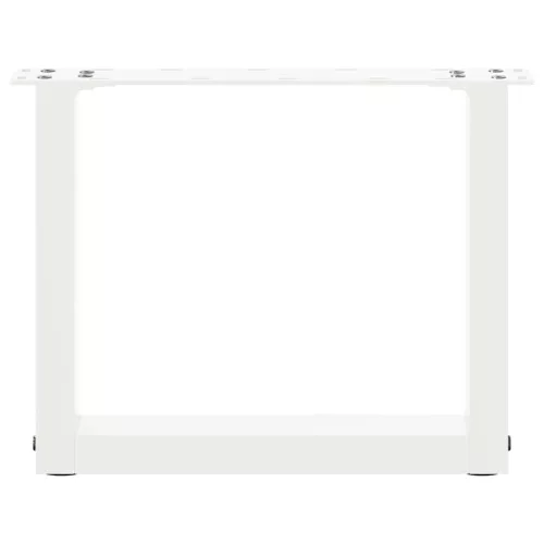  2 db U alakú dohányzóasztal láb fehér 40 x (30-31) cm acél