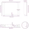  2 db U alakú dohányzóasztal láb fehér 40 x (30-31) cm acél
