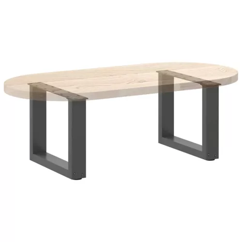  2 db antracitszürke U-alakú acél dohányzóasztal láb 40x(30-31) cm