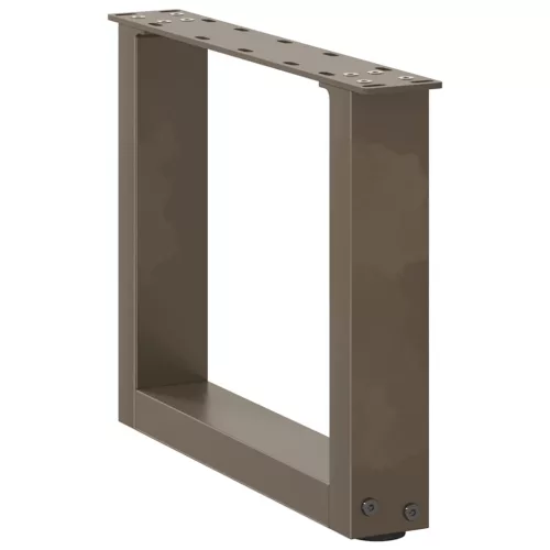  2 db U alakú natúr acél dohányzóasztal láb 40x(30-31) cm