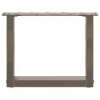  2 db U alakú natúr acél dohányzóasztal láb 40x(30-31) cm
