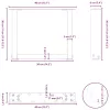  2 db U alakú natúr acél dohányzóasztal láb 40x(30-31) cm