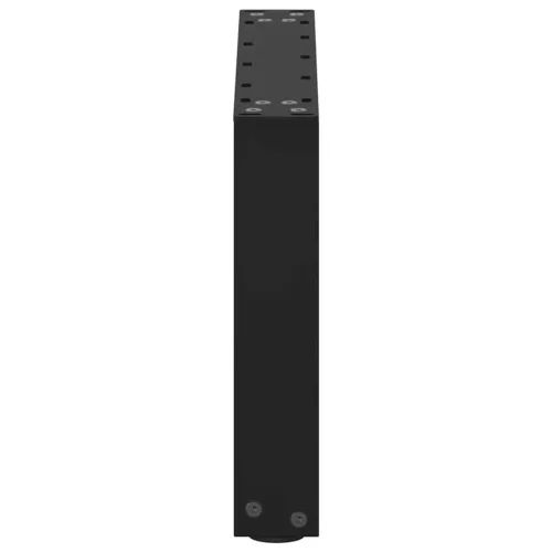  2 db fekete, U alakú acél dohányzóasztal láb 50 x (30-31) cm