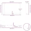  2 db fekete, U alakú acél dohányzóasztal láb 50 x (30-31) cm