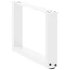  2 db U alakú fehér dohányzóasztal láb 50 x (30-31) cm acél