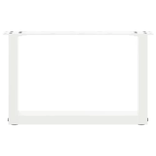  2 db U alakú fehér dohányzóasztal láb 50 x (30-31) cm acél