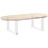  2 db U alakú fehér dohányzóasztal láb 50 x (30-31) cm acél