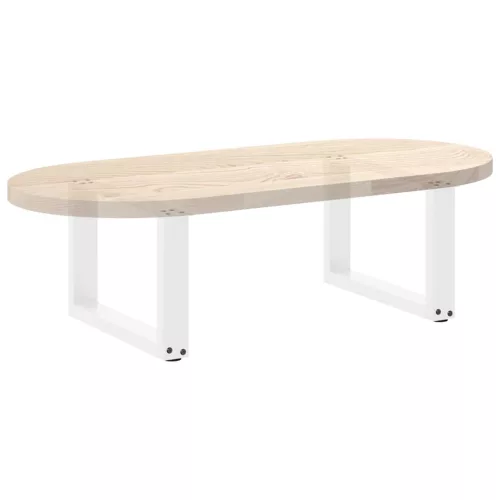  2 db U alakú fehér dohányzóasztal láb 50 x (30-31) cm acél