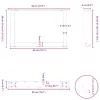  2 db U alakú fehér dohányzóasztal láb 50 x (30-31) cm acél
