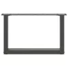  2 db antracitszürke U-alakú acél dohányzóasztal láb 50x(30-31) cm