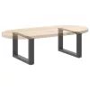  2 db antracitszürke U-alakú acél dohányzóasztal láb 50x(30-31) cm