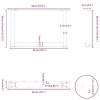  2 db antracitszürke U-alakú acél dohányzóasztal láb 50x(30-31) cm