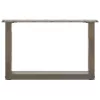  2 db U alakú natúr acél dohányzóasztal láb 50x(30-31) cm