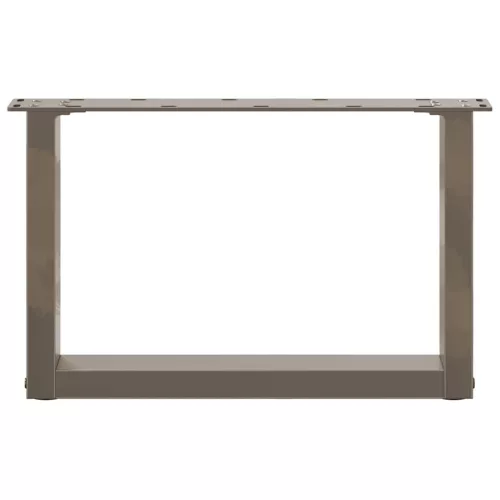  2 db U alakú natúr acél dohányzóasztal láb 50x(30-31) cm