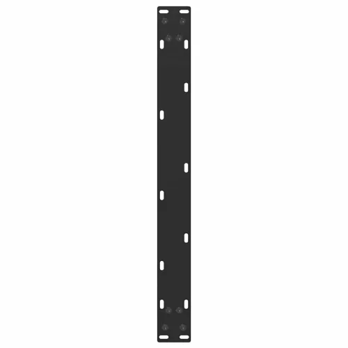  2 db U alakú dohányzóasztal láb fekete 60 x (30-31) cm acél dohányzóasztal láb