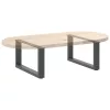  2 db antracitszürke, U alakú acél dohányzóasztal láb 60 x (30-31) cm
