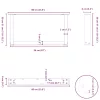  2 db antracitszürke, U alakú acél dohányzóasztal láb 60 x (30-31) cm