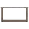  2 db U alakú dohányzóasztal láb natúr acélból 60x(30-31) cm