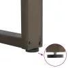  2 db U alakú dohányzóasztal láb natúr acélból 60x(30-31) cm