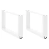  2 db U alakú fehér dohányzóasztal láb 70 x (30-31) cm acél