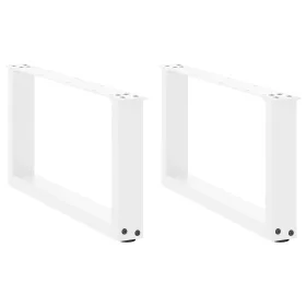    2 db U alakú fehér dohányzóasztal láb 70 x (30-31) cm acél