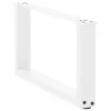  2 db U alakú fehér dohányzóasztal láb 70 x (30-31) cm acél