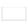  2 db U alakú fehér dohányzóasztal láb 70 x (30-31) cm acél