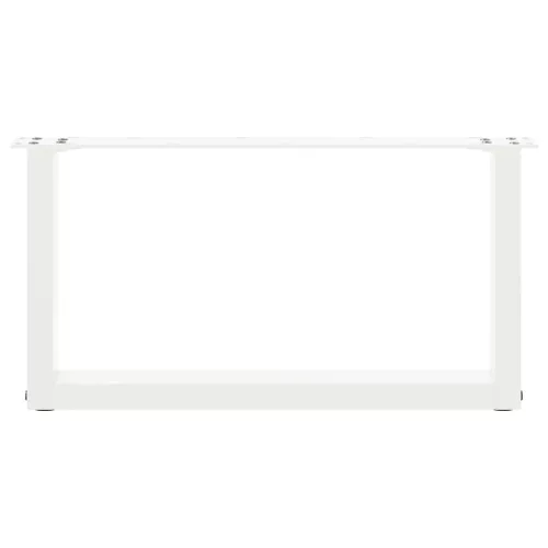 2 db U alakú fehér dohányzóasztal láb 70 x (30-31) cm acél