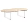  2 db U alakú fehér dohányzóasztal láb 70 x (30-31) cm acél