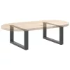  2 db antracitszürke, U alakú acél dohányzóasztal láb 70 x (30-31) cm
