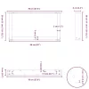  2 db antracitszürke, U alakú acél dohányzóasztal láb 70 x (30-31) cm